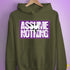 Assume Nothing Lesbian Labrys Pride Flag Hoodie - Army